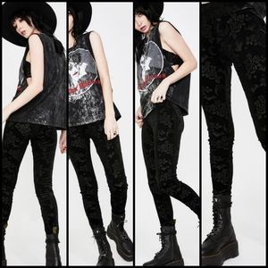 NWT Killstar Hayzel Velvet Leggings XL